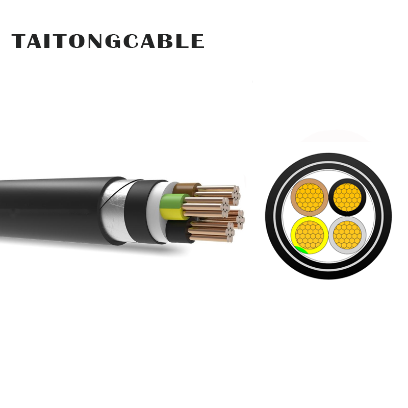 Seoltóir Copar Íseal 2-5-Croí-Stiúrthóir STA-Armoured XLPE-Inslithe le PVC-Sheathed Power Cáblaí
