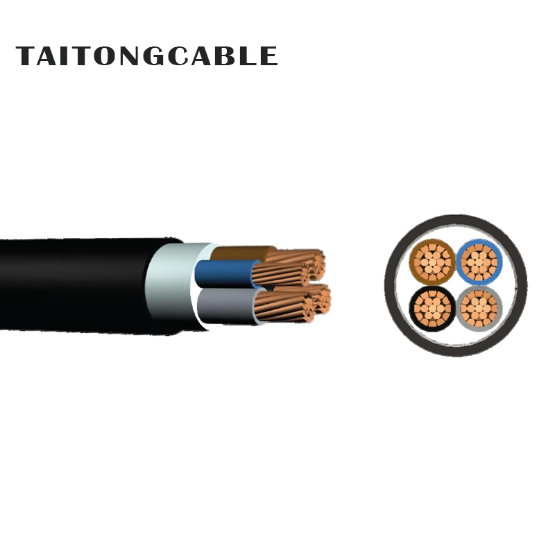 Voltas íseal 2-5 croí seoltóir copair PVC cáblaí cumhachta inslithe agus sheathed